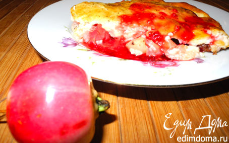 Рецепт Творожная шарлотка с райскими яблочками