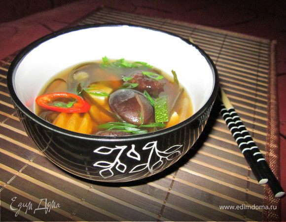 Японский суп с лапшой удон — пошаговый рецепт | l2luna.ru