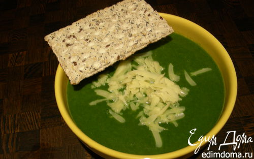 Рецепт "Зелененький он был", или крем-суп из цветной капусты и шпината с кокосовым молоком