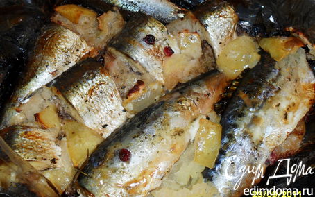 Рецепт Скумбрия с яблоками