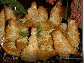 Рождественское печенье с медом и орехами "Меломакарона"