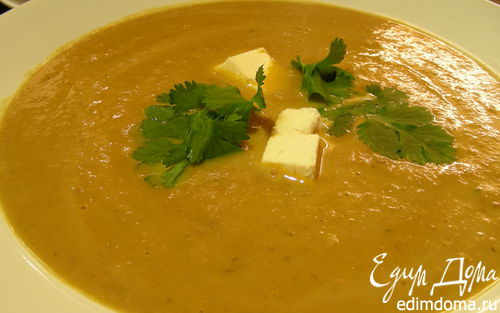 Рецепт Нежный суп-пюре биск из овощей и каштанов