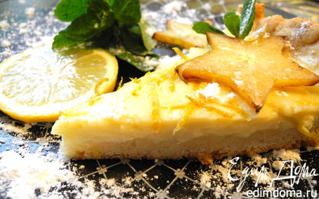 Рецепт "Lemon-lime pie" или пирог с лимонно-лаймовой начинкой