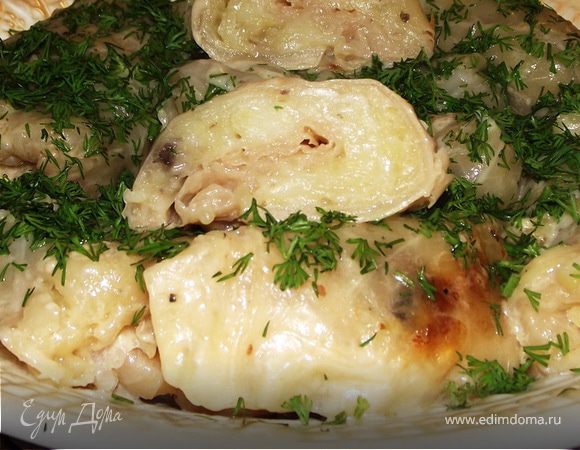 Голубцы с картошкой в духовке — рецепт с фото пошагово