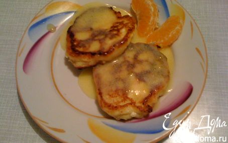 Рецепт Ванильно-апельсиновые сырники с апельсиновым кёрдом