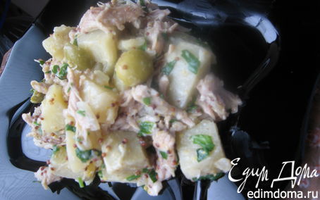 Рецепт Теплый картофельный салат с телятиной