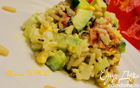 Рецепт Салат с рисом и прошутто