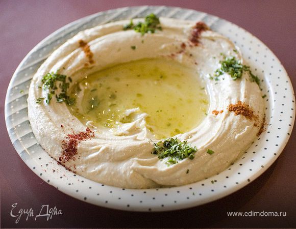 Хумус: рецепт классический из нута с тахини | Меню недели