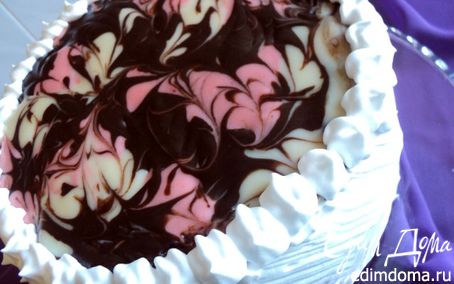 Рецепт Торт малиново-шоколадный «Фентази»