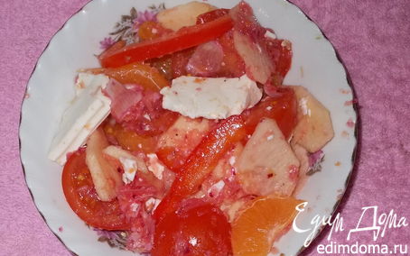 Рецепт Пикантный салат с сыром "Delissir"