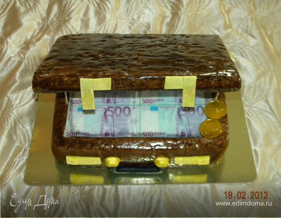 Торт Чемодан с деньгами