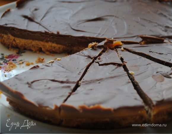 Как приготовить Печенье Твикс с карамелью и шоколадом рецепт пошагово