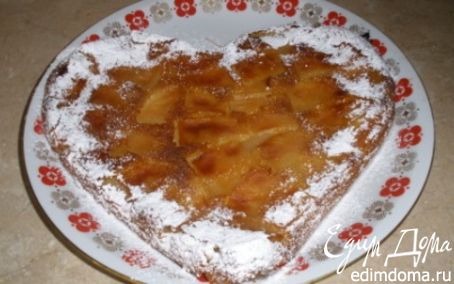 Рецепт Пирог-запеканка из батона с яблоками