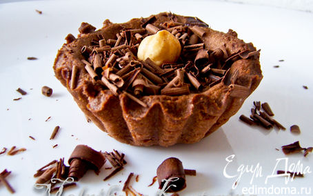 Рецепт Шоколадные тарталетки с кофейно-шоколадным кремом