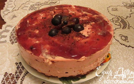 Рецепт Виноградный торт с винным кремом