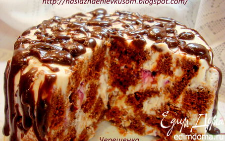 Рецепт Шоколадный торт с творожно-йогуртовым кремом