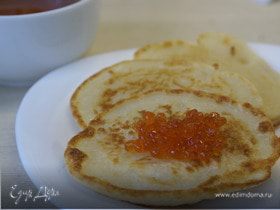Оладушки на кефире/Pancakes with kefir
