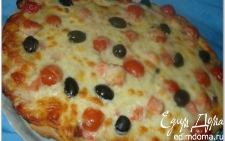 Рецепт Пицца с колбасой и пицца с морепродуктами