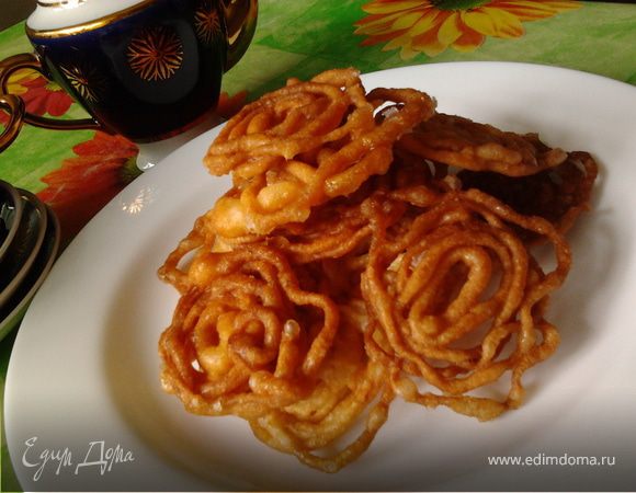 Индийская сладость - Джалеби, пошаговый рецепт на ккал, фото, ингредиенты - светик