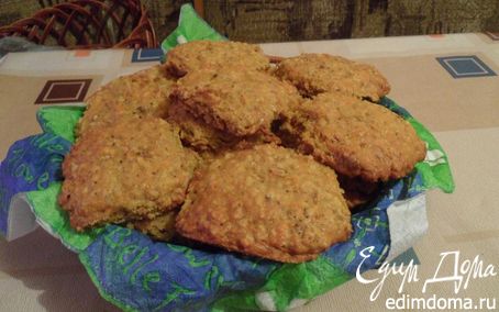 Рецепт Морковно-овсяное печенье с орехами и шоколадом