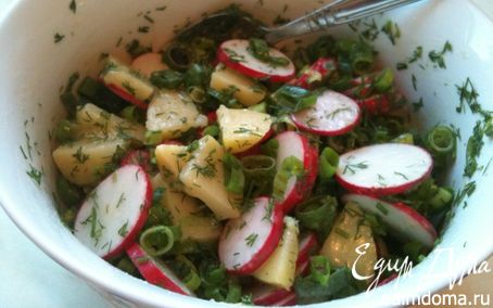 Рецепт Картофельный салат с редисом