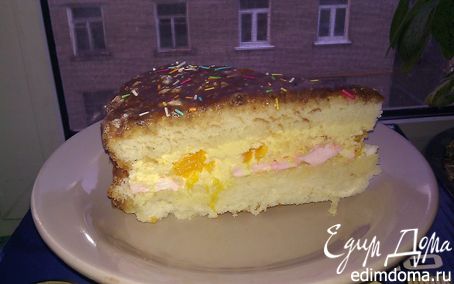 Рецепт Зефирно-апельсиновый торт