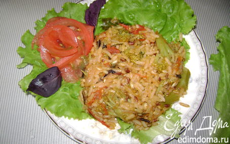 Рецепт Соте из риса с брокколи