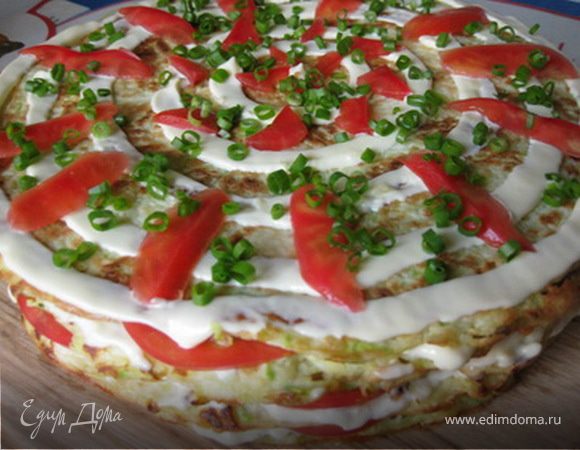Сырно-кабачковый торт - рецепт с фото пошагово