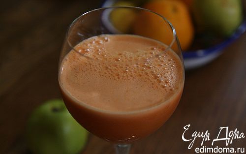 Рецепт Яблочно-морковный сок со шпинатом
