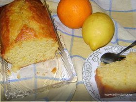 Апельсиново-лимонный кекс с шафраном