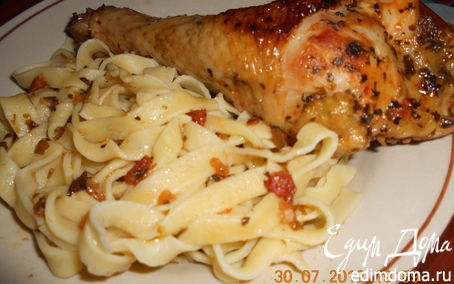 Рецепт Домашняя паста с домашней курицей