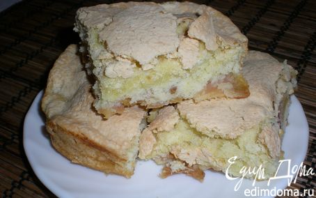 Рецепт Яблочный пирог с сахарной корочкой