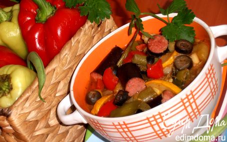 Рецепт Ароматное рагу с колбасками
