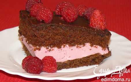 Рецепт шоколадный торт с малиновым суфле