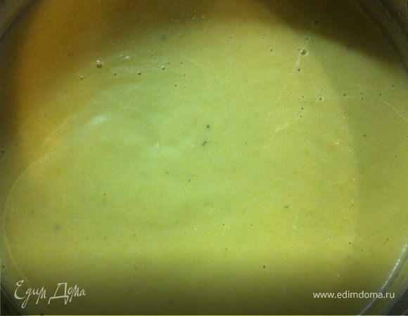 Суп-пюре из цветной капусты, брокколи и сыра фета