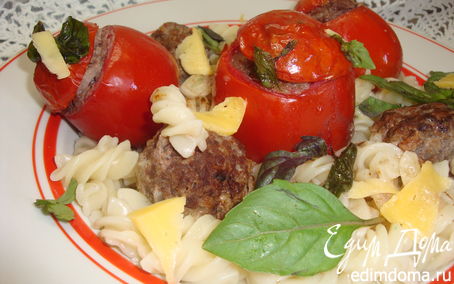 Рецепт Паста с фаршированными томатами