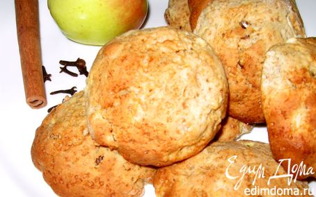 Рецепт Печенье с яблоками и изюмом