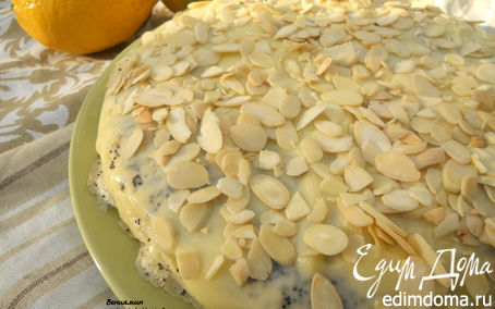 Рецепт Маковый блинный пирог с лимонно-лаймовым курдом (кёрдом)