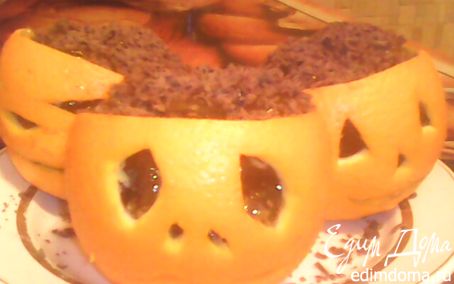 Рецепт Апельсиновые "Фонарики Джека" для Halloween