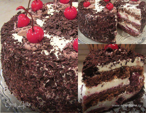 Рецепт торта Вишня в шоколаде