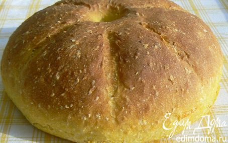 Рецепт Тыквенный хлеб с кукурузными хлопьями
