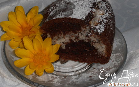 Рецепт Шоколадный торт с кокосовым сердцем