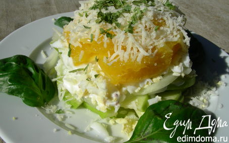 Рецепт Салат с апельсинами и сыром