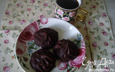 Рецепт Зефир малиновый в шоколаде