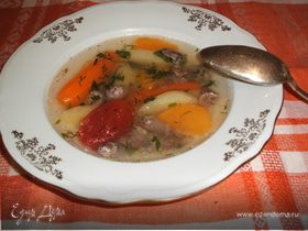Назад в СССР: Легкий суп из куриных сердечек