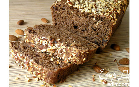 Рецепт Шоколадный хлеб с черносливом и миндалем
