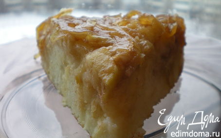 Рецепт Перевернутый яблочный пирог с карамелизированным луком от Эктора Хименеса Браво