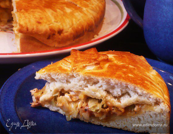 Пирог с рыбой и капустой уральский - пошаговый рецепт с фото