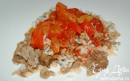 Рецепт Лечо (заготовка на зиму) + Рис с мясом