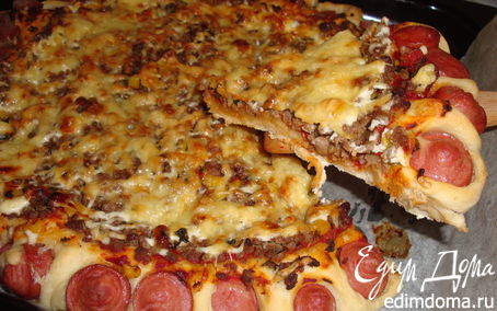 Рецепт Пицца с вкусным краешком